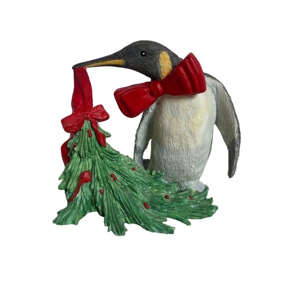RARE Silver Deer Christmas Animals Collection Tom Rubel Christmas Tree Penguin